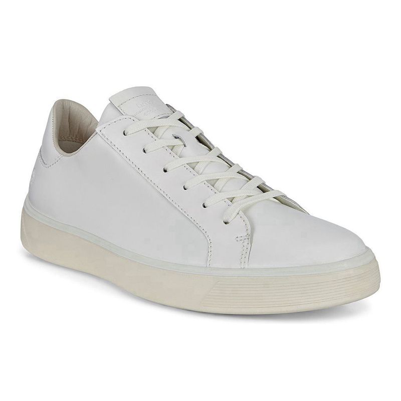 Men Casual Ecco Street Tray M - Sneakers White - India DQHMVN104